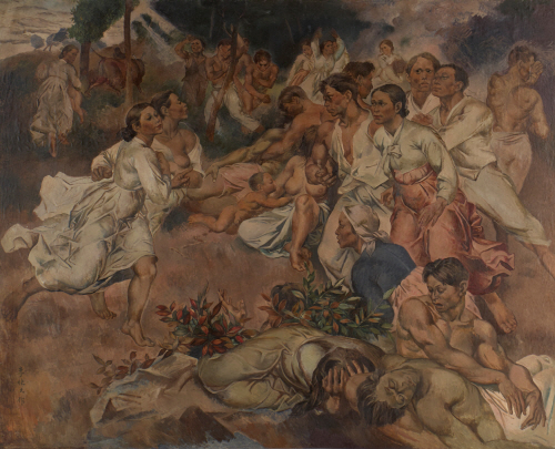 0이쾌대_군상1-해방고지_1948_캔버스에 유채_181x222.5cm_개인소장