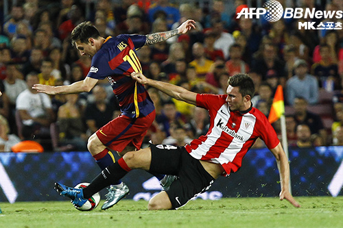 4골 차 열세에 수적 열세까지. 메시(왼쪽)도 바르셀로나의 기적을 연출하기는 어려웠다. 사진(스페인 바르셀로나)=AFPBBNews=News1