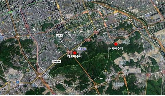 수서배수지 이미지
