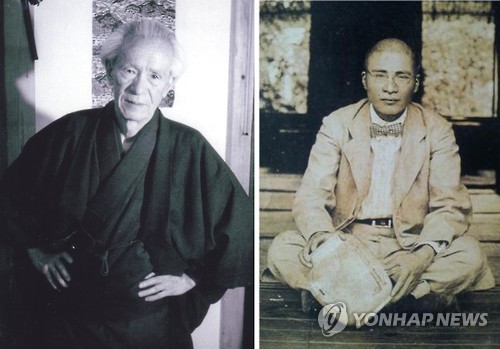 조선을 사랑한 일본인 아사카와 형제 (서울=연합뉴스) 일제강점기에 도자기 공예를 연구하고 산림 보호에 앞장서는 등 조선을 진심으로 아꼈던 일본인 아사카와 다쿠미(淺川巧,오른쪽)와 그의 형 아사카와 노리다카(淺川伯敎, 왼쪽). 일본 야마나시(山梨)현 호쿠토(北杜)시 시라쿠라 마사시(白倉政司) 시장 등 호쿠토시와 '아사카와(淺川) 형제 추모회' 관계자 30여명은 이들 형제를 기리고자 2일 방한했다. 2015.10.2 zjin@yna.co.kr