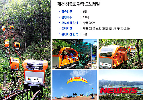 청풍로프웨이모노레일 이미지