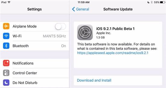 애플, iOS 9.2.1 베타버전 공개
