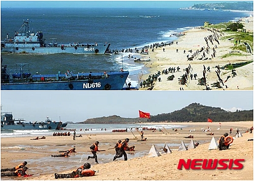 중국군, 한반도 유사시 상륙작전 투입할 해병사단 창설 배치 - 뉴시스