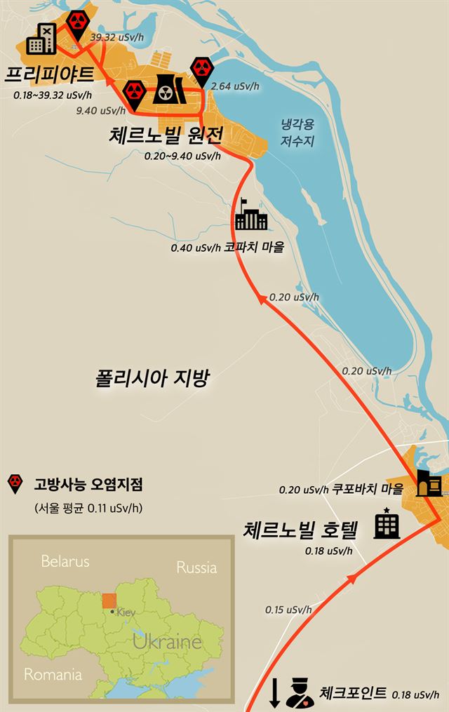 추적추적 비 뿌리는 체르노빌.. '악몽의 존' 시계 멈춘 듯 스산 - 한국일보