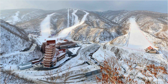 北 최대 마식령 스키장..