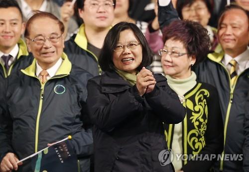 대만의 총통 당선인인 차이잉원(蔡英文) 민주진보당(민진당) 주석