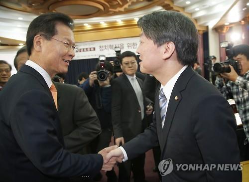 안철수·천정배 전격 회동..安측, 先창당 기조변경 검토(종합) - 연합뉴스