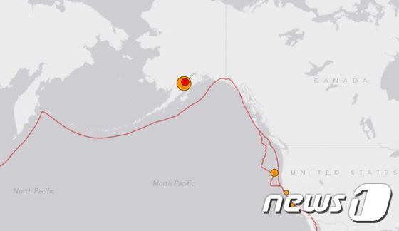 알래스카 규모 6.8강진..앵커리지 주민들 진동에 불안(종합) - 뉴스1