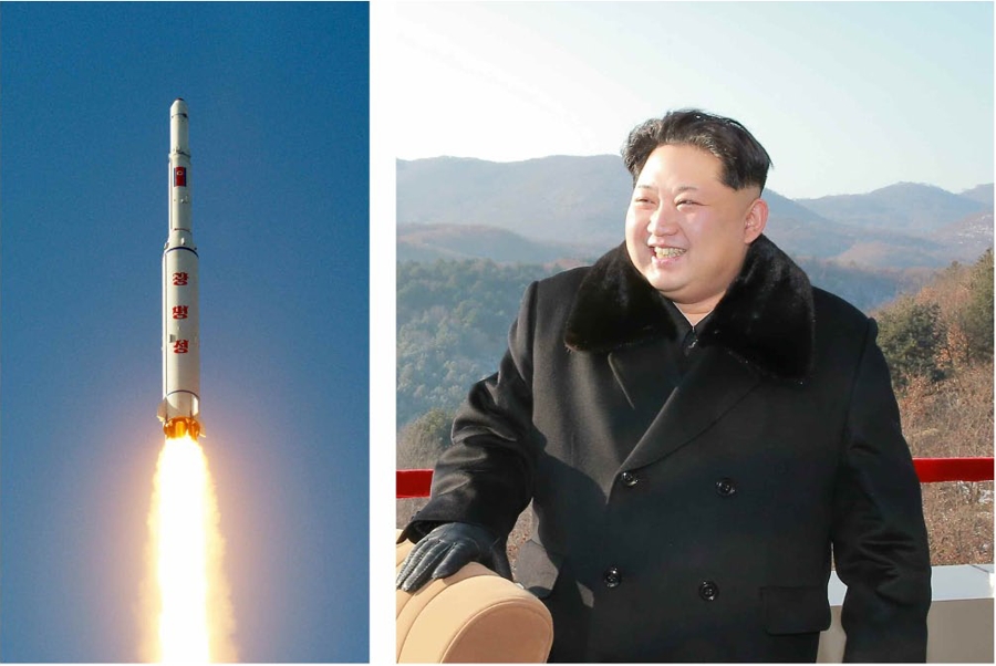 북 노동신문, 김정은의 '광명성 4호 발사' 친필명령 사진 1면 보도..