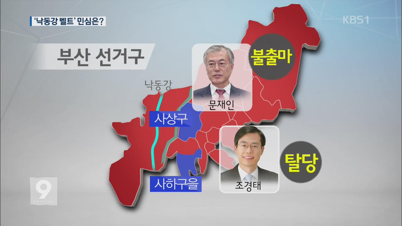 당적 이동에 '낙동강 벨트' 민심 출렁 - KBS