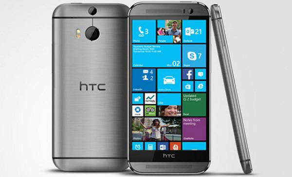 윈도 모바일OS를 사용한 HTC원 M8. 사진=HTC