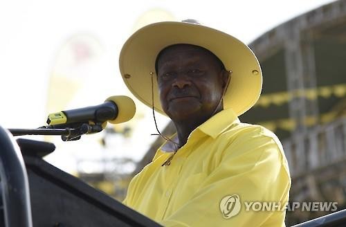 우간다 무세베니 대통령 5선 성공..야당