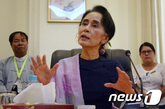 아웅산 수지 여사. © AFP=뉴스1