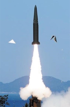 킬 체인의 핵심인 현무-2B 탄도미사일 (사진=국방부)