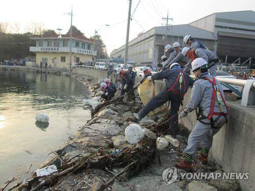 봄맞이 바닷가 대청소..쓰레기 60t 수거 - 연합뉴스