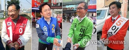 <4·13 격전지> 與 싹쓸이?·野 교두보?..원주乙 - 연합뉴스