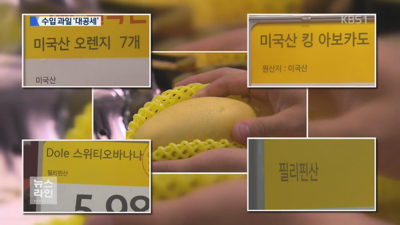 '철 없는 과일 시장?'..수입 과일이 점령 - KBS