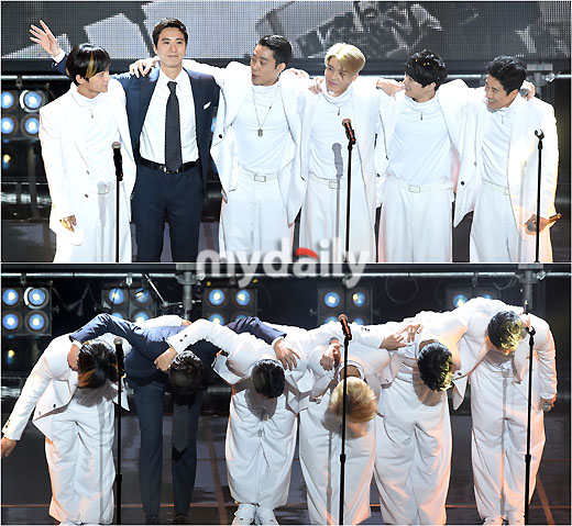 고지용이 등장하며 완전체의 젝스키스를 본 팬들은 노란색 풍선을 흔들며 '젝키짱'을 연호했다. 이후 젝스키스는 '로드 파이터', '예감', '너를 보내며', '기사도' 등 히트곡 퍼레이드를 이어갔다.