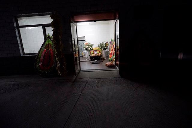 故이수단 할머니의 빈소가 차려진 중국 헤이룽장성 둥닝현의 한 장례식장 모습. 안세홍 사진작가