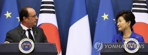 朴대통령, 프랑스 도착..수교 130주년 경제·문화외교 - 연합뉴스