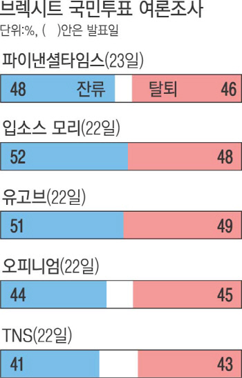 [브렉시트 국민투표]'탈퇴' 땐 24시간 내 세계 증시 폭락..EU 재무장관 긴급회의 - 경향신문