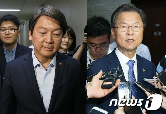 안철수·천정배 동반 사퇴..쌍두마차 잃은 국민의당 - 뉴스1