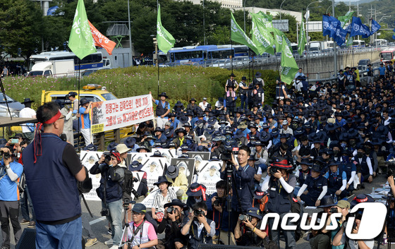 금속노조 총파업 결의집회 출동 없이 마무리(종합) - 뉴스1