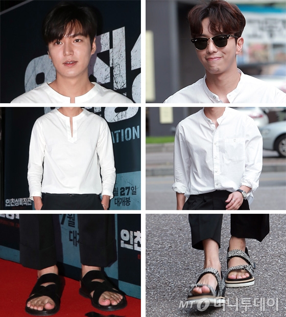 블랙＆화이트헤어 이미지