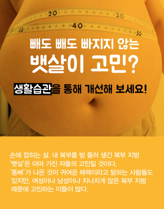 뱃살 빼는 7가지 습관