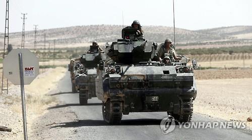 터키군 시리아북부 쿠르드 공격 40명 사망..터키도 첫 사상자(종합2보) - 연합뉴스