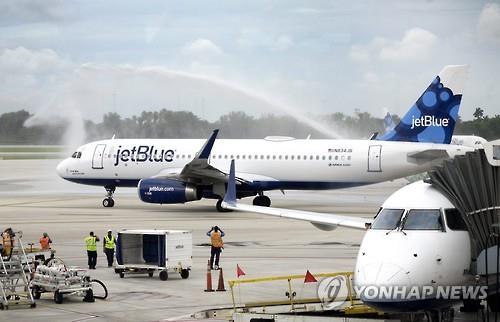 美 민항기 55년만에 쿠바 첫 정기 취항..매주 300편 왕복(종합) - 연합뉴스