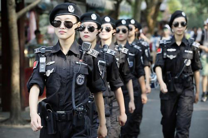 中 항저우 G20 미녀 순찰대 (사진=항저우웨이보청스)