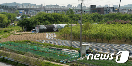 경기도 의왕시 이동 일대 그린벨트의 모습. © News1 이재명 기자