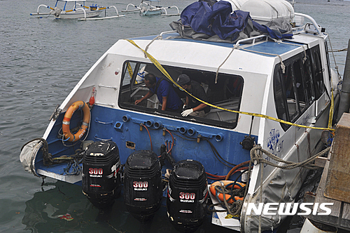 [종합2보]발리 관광보트 폭발로 2명 사망..