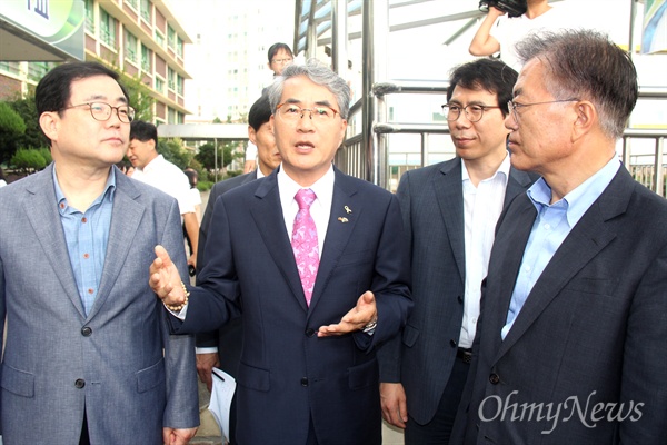 문재인 방문에 중학생들 반응.JPG | 인스티즈