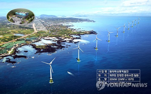 제주풍력발전회사 이미지