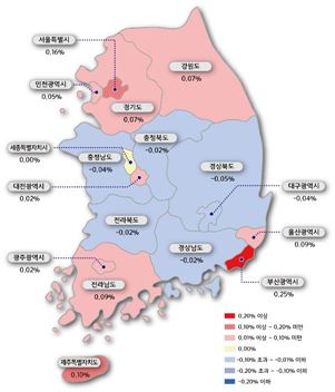 전국 아파트값 상승폭 확대..