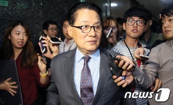 박지원-정진석 회동..
