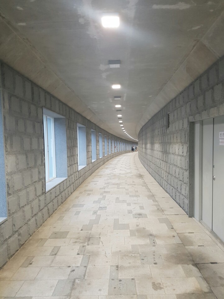 창경궁 앞 지하보도 돌아가는 주민들 