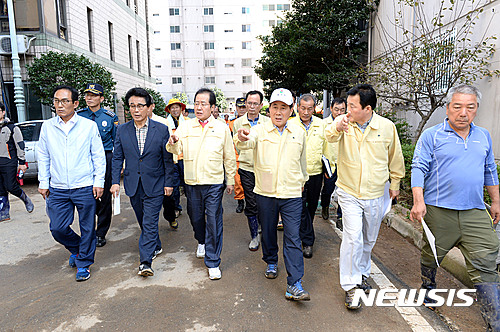 양산시, 태풍 차바 피해 511억..특별재난지역 건의 - 뉴시스