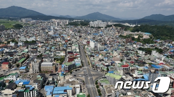 제천시내 전경 이미지