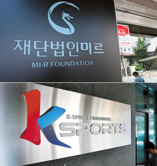 미르 재단과 K스포츠 재단