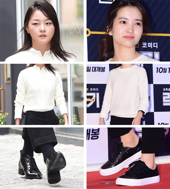 블랙＆화이트헤어 이미지