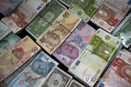 터키리라 보름만에 또 역대 최저치 경신 - 연합뉴스