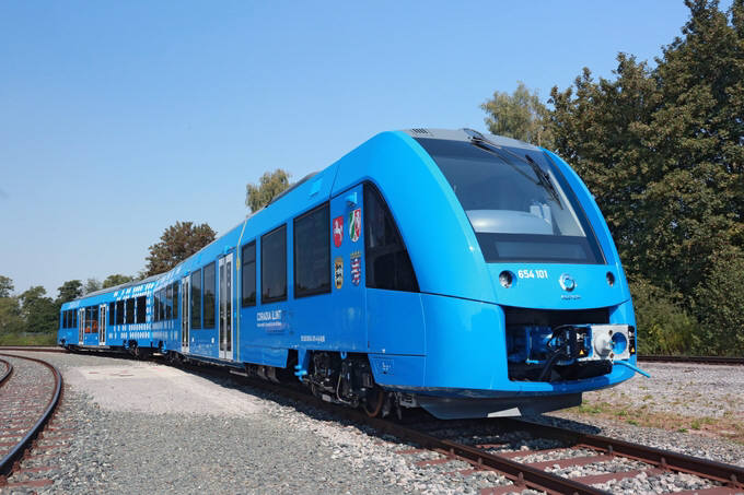 프랑스 알스톰이 개발한 수소 열차.