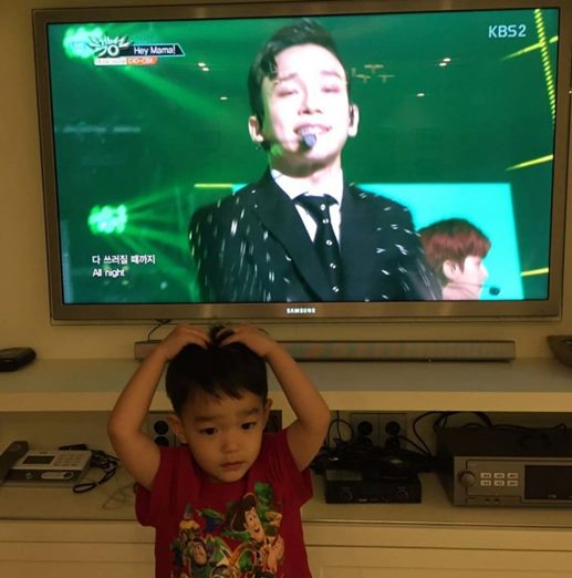 이범수 아들 다을 엑소 첸백시 뮤직뱅크