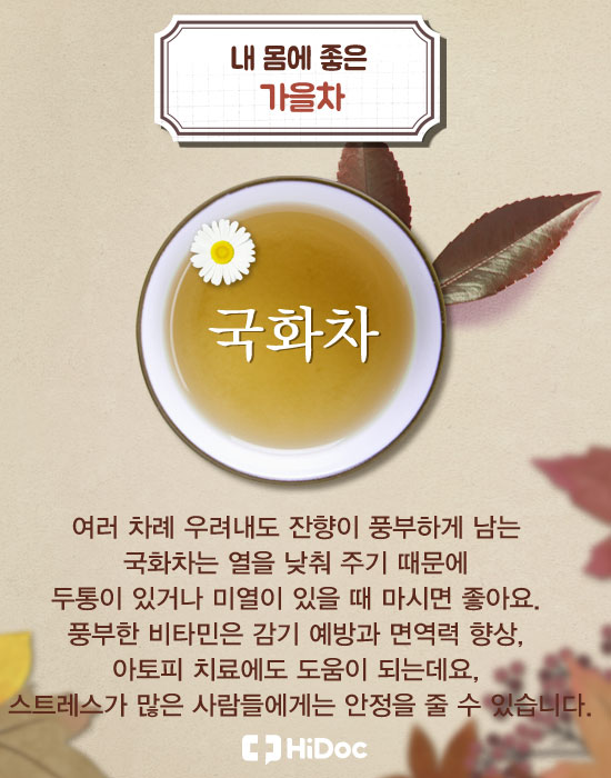 계절따라 달라지는 내 몸에 좋은 차