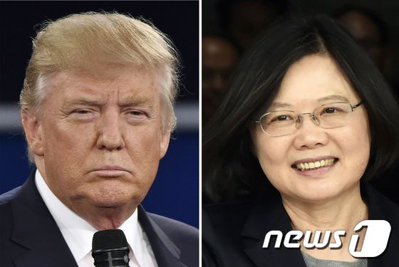 中, 트럼프-차이잉원 통화 정식 항의..'하나의 중국' 강조 - 뉴스1