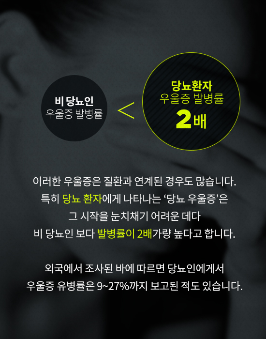 당뇨 환자에게 생기는 당뇨우울증