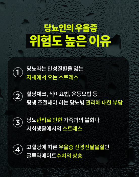 당뇨 환자에게 생기는 당뇨우울증